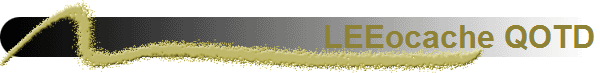 LEEocache QOTD